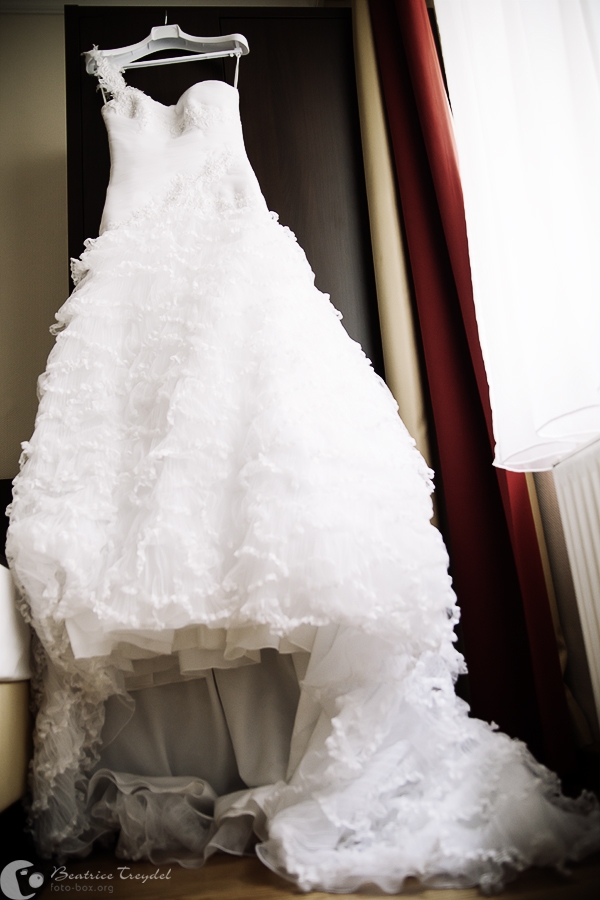 Hochzeitsreportage, Hochzeitskleid